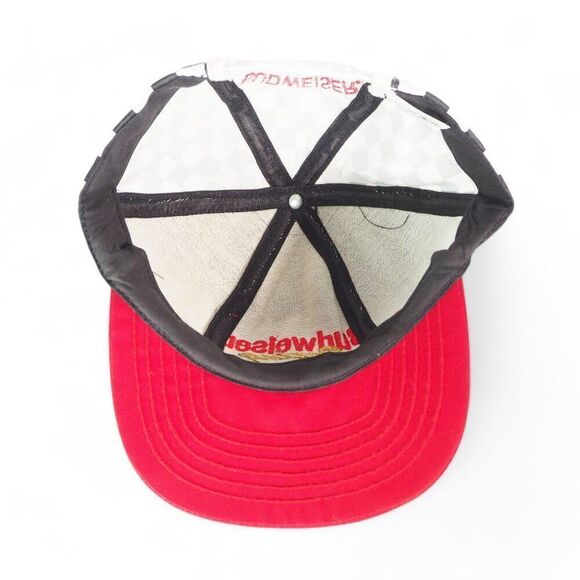 Budweiser Racing Vintage 90s NASCAR Checkerboard Snapback Hat OS - Picture 5 of 7